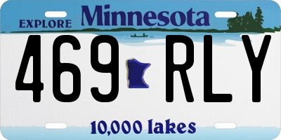 MN license plate 469RLY