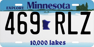 MN license plate 469RLZ