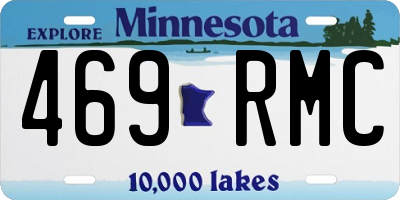 MN license plate 469RMC