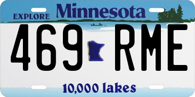 MN license plate 469RME