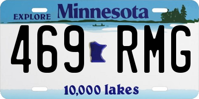 MN license plate 469RMG