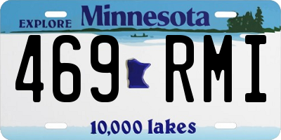 MN license plate 469RMI