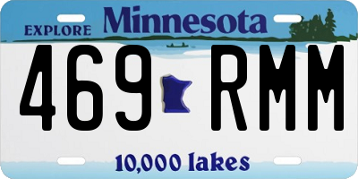 MN license plate 469RMM