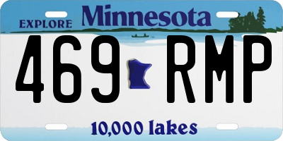 MN license plate 469RMP