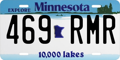 MN license plate 469RMR