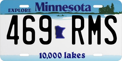 MN license plate 469RMS