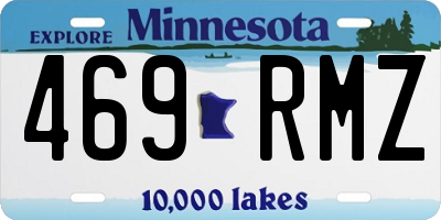 MN license plate 469RMZ
