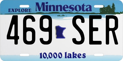 MN license plate 469SER