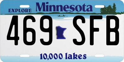 MN license plate 469SFB