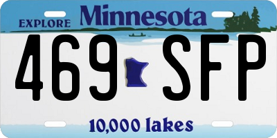 MN license plate 469SFP