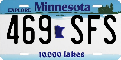MN license plate 469SFS