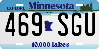 MN license plate 469SGU
