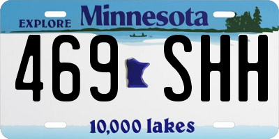 MN license plate 469SHH