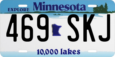 MN license plate 469SKJ