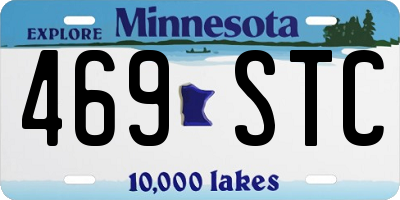 MN license plate 469STC