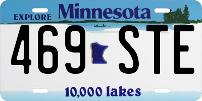 MN license plate 469STE