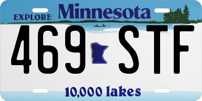 MN license plate 469STF