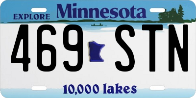 MN license plate 469STN
