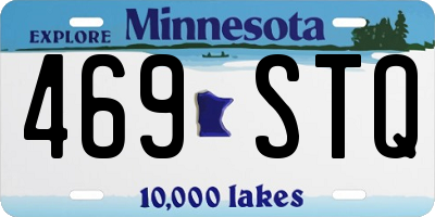 MN license plate 469STQ