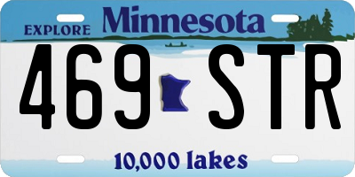 MN license plate 469STR