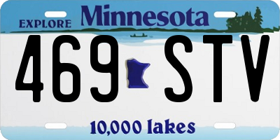 MN license plate 469STV