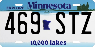 MN license plate 469STZ