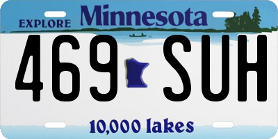 MN license plate 469SUH