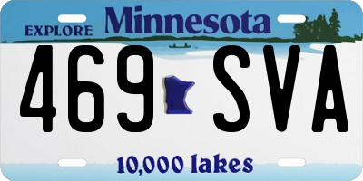 MN license plate 469SVA