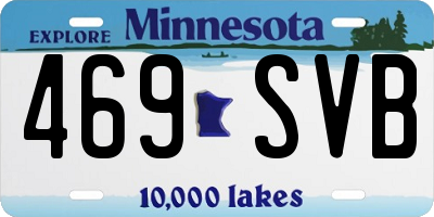 MN license plate 469SVB