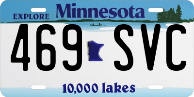MN license plate 469SVC