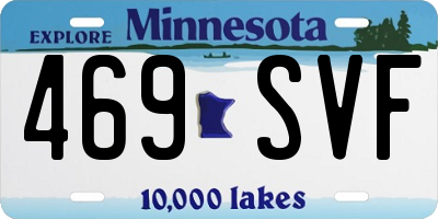 MN license plate 469SVF