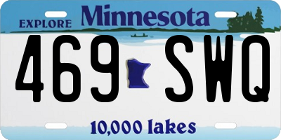 MN license plate 469SWQ