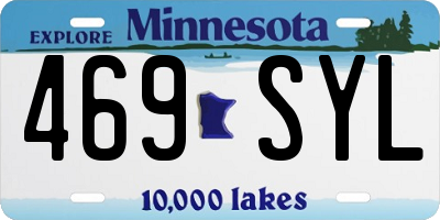 MN license plate 469SYL