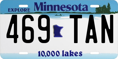 MN license plate 469TAN