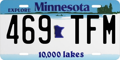 MN license plate 469TFM