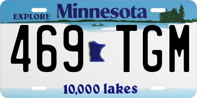 MN license plate 469TGM