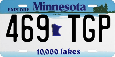 MN license plate 469TGP