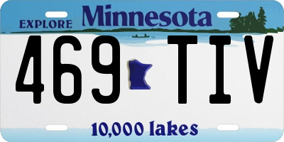 MN license plate 469TIV