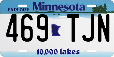 MN license plate 469TJN