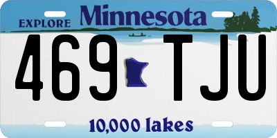 MN license plate 469TJU