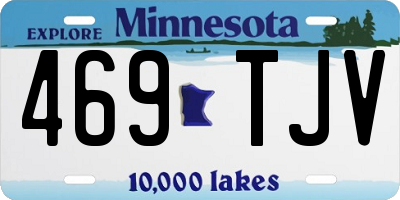 MN license plate 469TJV