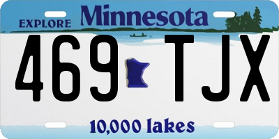 MN license plate 469TJX