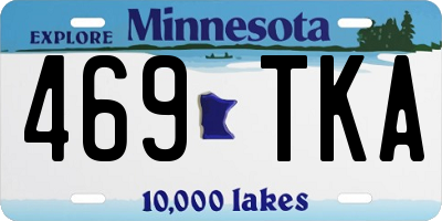 MN license plate 469TKA