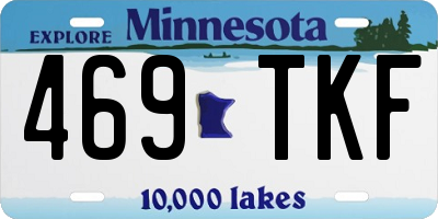 MN license plate 469TKF