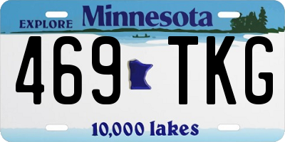 MN license plate 469TKG