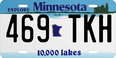 MN license plate 469TKH