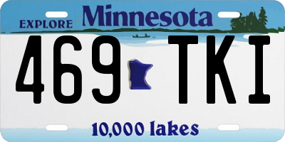 MN license plate 469TKI