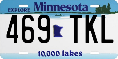 MN license plate 469TKL