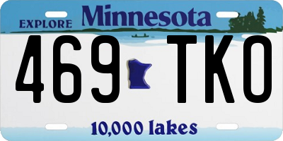 MN license plate 469TKO