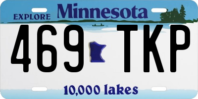 MN license plate 469TKP